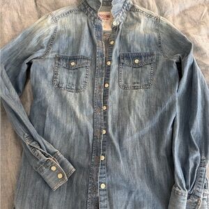 Mossimo Supply Co. Light Blue Denim Shirt